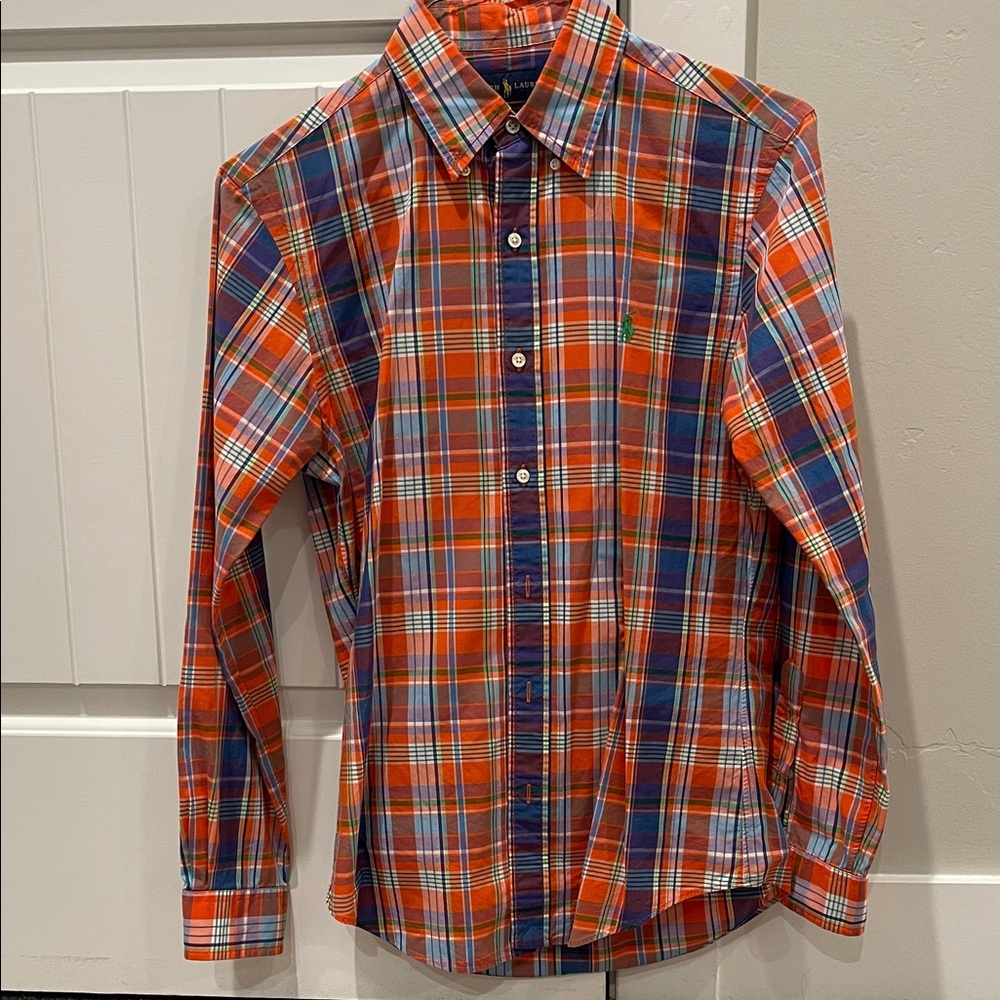 Men's Slim Fit Plaid Button-Down Shirt - Multicolor
